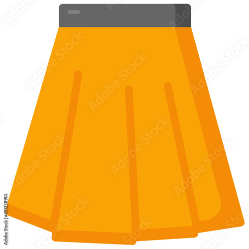 skirt flat icon