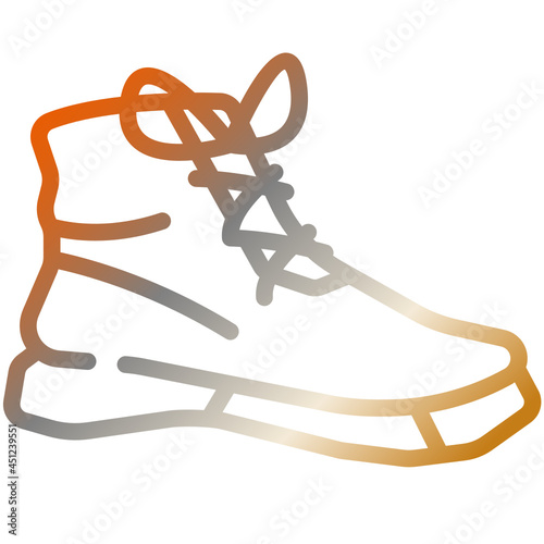 shoe gradient icon