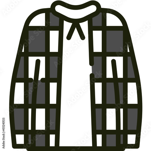 jacket one color icon