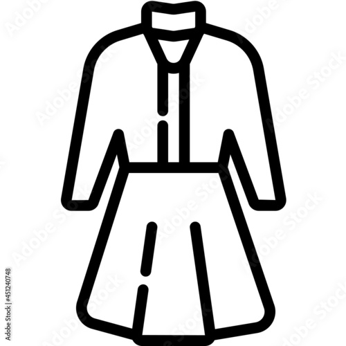 cardigan line icon