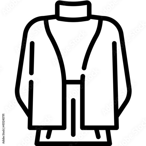 cardigan line icon