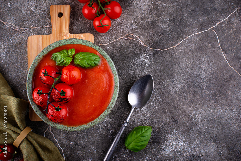 Healthy vegetable tomato cream soup Healthy vegetable tomato cream soup