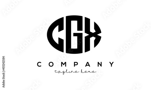 CGX three Letters creative circle logo design