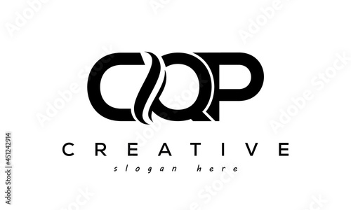 Letter CQP creative logo design vector photo