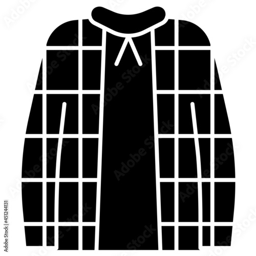 jacket solid icon