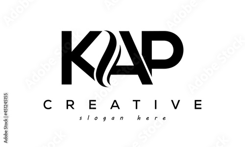Letter KAP creative logo design vector