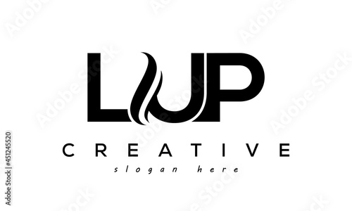 Letter LUP creative logo design vector