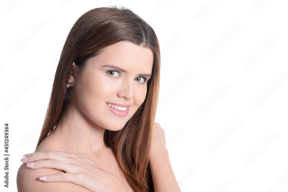 Close up portrait of beautiful young woman Close up portrait of beautiful young woman