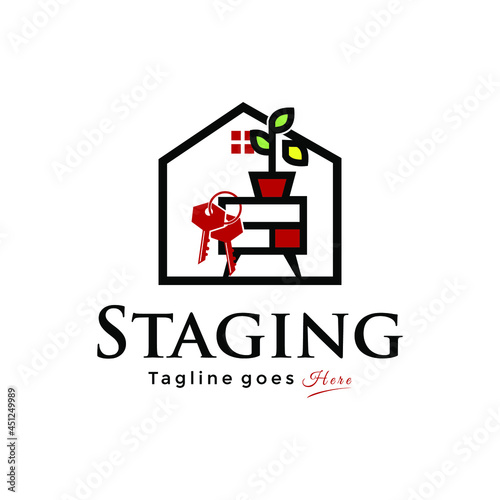 staging home logo design inspiration