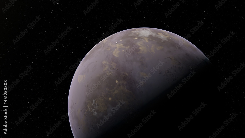 Obraz premium Planets and galaxy, science fiction wallpaper