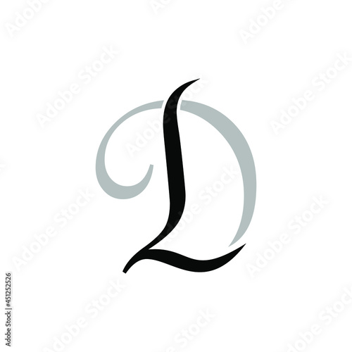 initial letter dl or ld desing inspiration photo