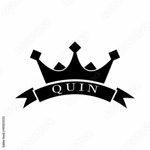 Royal King Queen Crown Elegant Luxury logo design