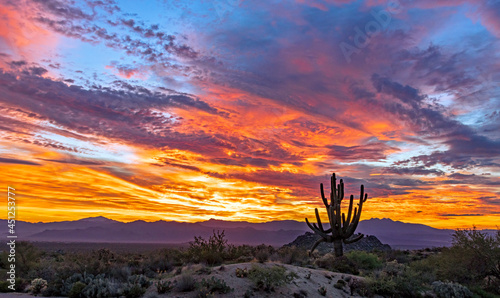 Vibrant Sunrise Skies In North Scottsdale Arizona