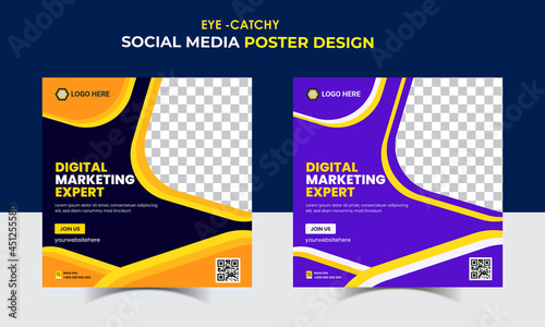 Creative Eye-catchy Social Media Post Poster Ads Design