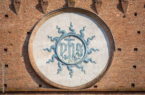 
Detail of Palazzo Pubblico in Siena photo