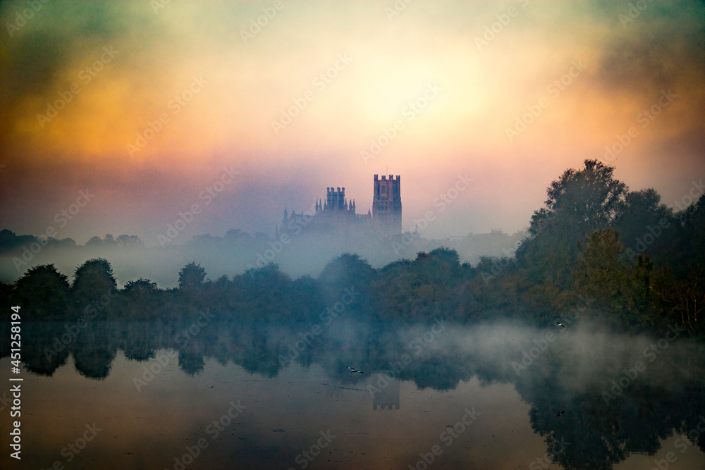 Ely Cathedral, from Roswell Lakes