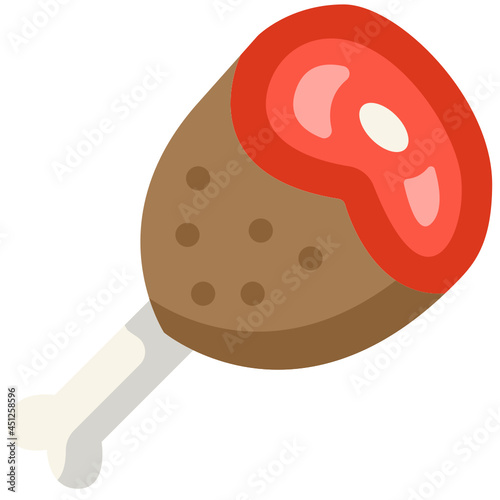 ham flat icon