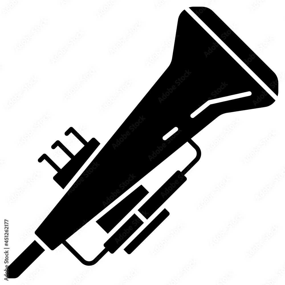 trumpet solid icon trumpet solid icon