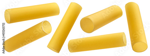 Photos Cannelloni pasta tubes isolated on white background