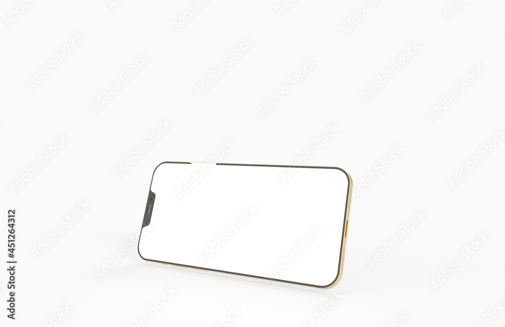 3d smartphone with blank screen isolated 3d smartphone with blank screen isolated
