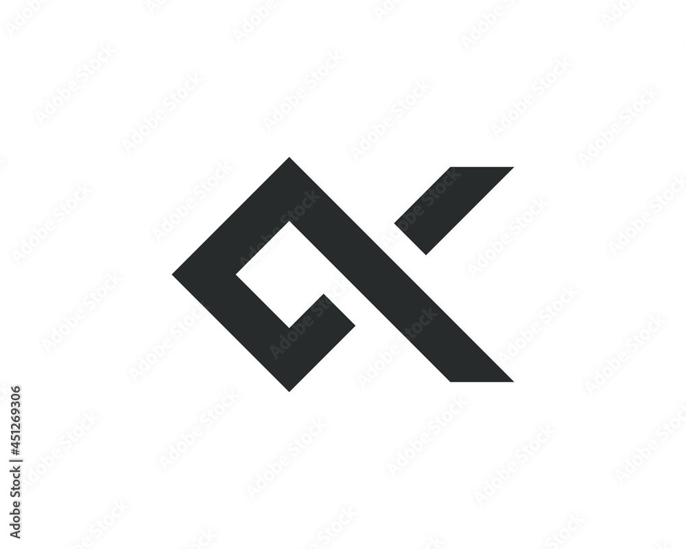 Abstract alpha shape icon logo design template Abstract alpha shape icon logo design template
