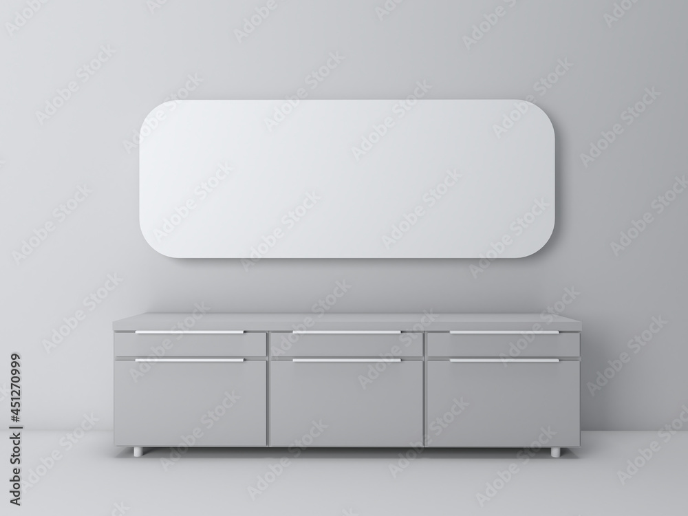3d render of interior in minimal living room and mockup 3d render of interior in minimal living room and mockup