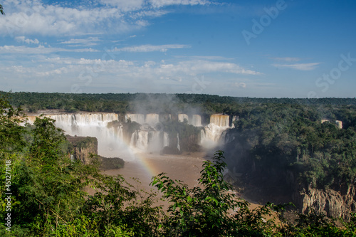 Quedas dagua das Cataratas do Iguaçu, uma das 7 maravilhas da natureza, localizada em Foz no Iguaçu, Paraná, Brasil