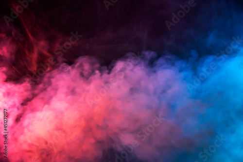 colored blur smoke on a dark halloween background