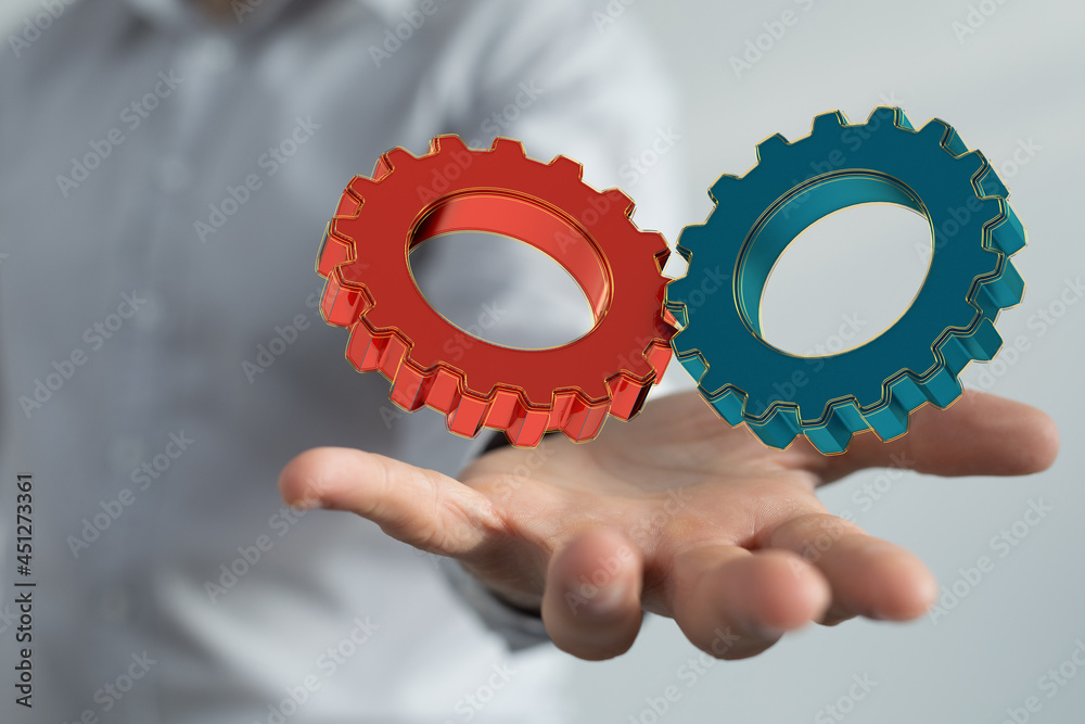 gear Technology setting concept background gear Technology setting concept background
