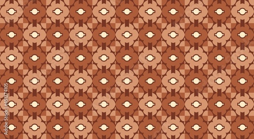 floral and fruit pattern background, modern shape composition, eps 10 vector.