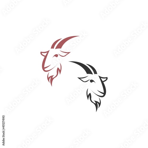 Goat icon logo vector design template © xbudhong
