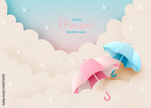 Monsoon season icons