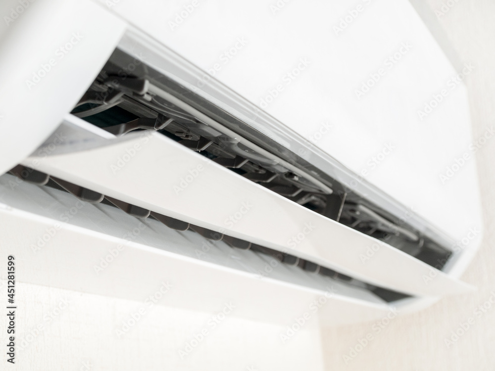 Indoor unit split air conditioning systems, indoor climate control, selective focus, cooling in hot weather Indoor unit split air conditioning systems, indoor climate control, selective focus, cooling in hot weather