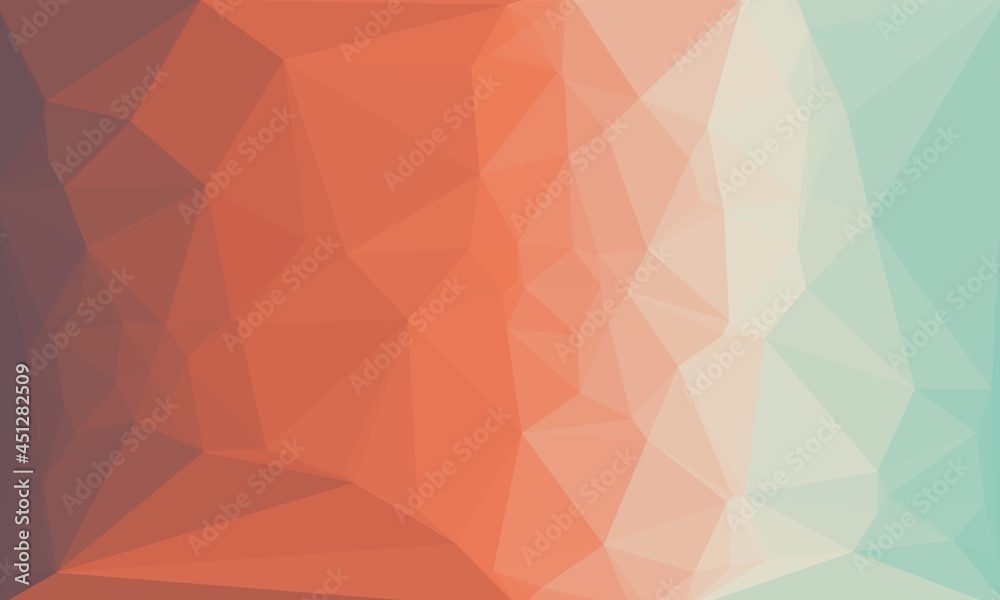 vibrant abstract red gradient background with poly pattern
