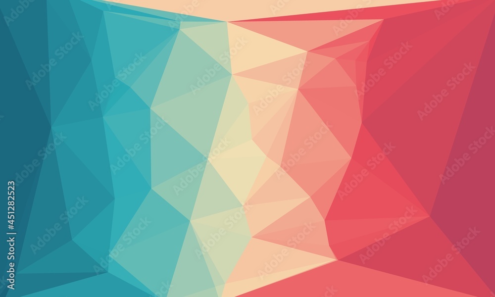 Fototapeta premium vibrant abstract bright colorful background with poly pattern