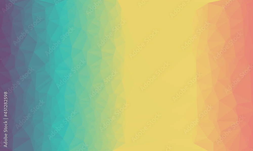 vibrant multicolored and abstract background with bright poly pattern