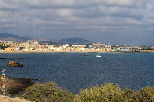 Views of the coast of La Manga from Cabo de Palos lighthouse