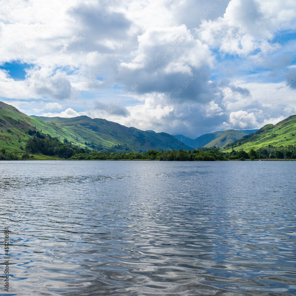 lake in the mountains with sky Ullswater 