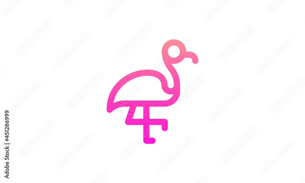 Fototapeta premium flying bird icon symbol illustration shape element vector design