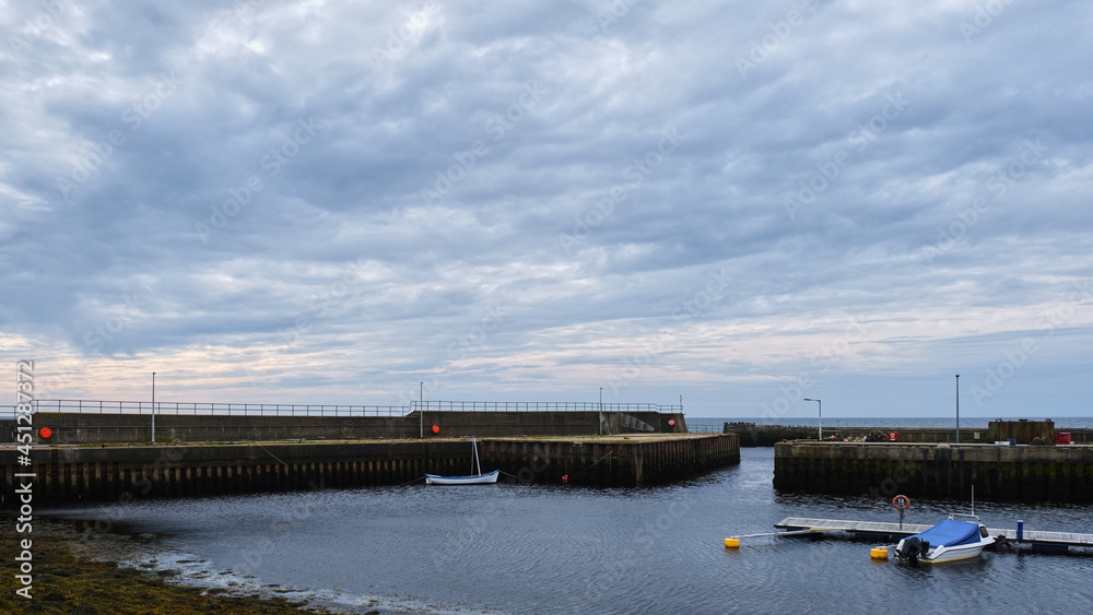 Helmsdale harbour in the Highlands of Scotland