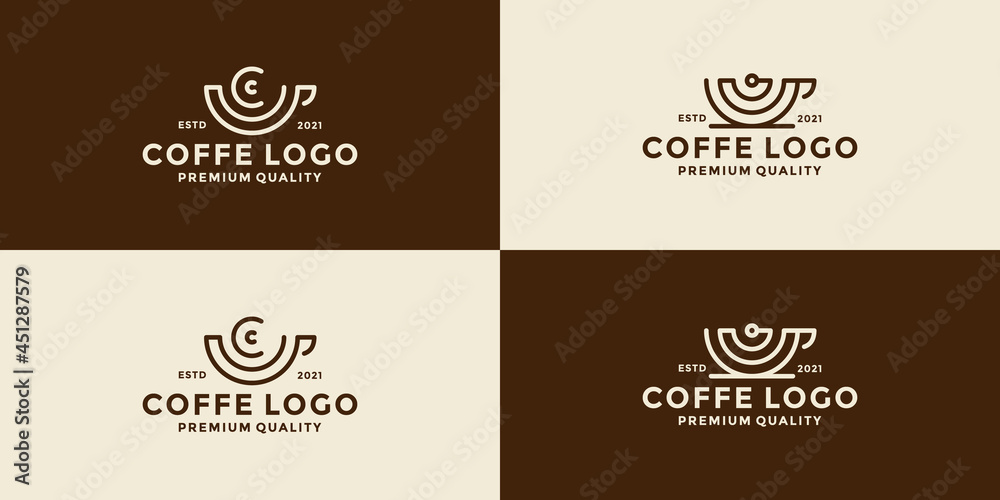 bundle coffee cup with wireless logo design badge retro style bundle coffee cup with wireless logo design badge retro style