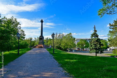 Shevchenko Park is a park in Odessa. The territory of the park is limited by the streets of Marazlievskaya, Uspenskaya and Lidersovskiy boulevard. photo