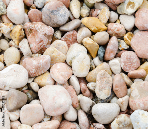 Sea pebbles. Background of pebbles