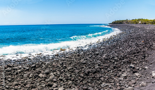 Фотография The Newly Created Pohoiki Black Sand Beach, Isaac Hale Beach Park, Hawaii Island