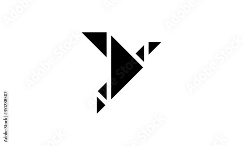 Free Download flying  bird icon symbol illustration shape element vector design - GFXLoad