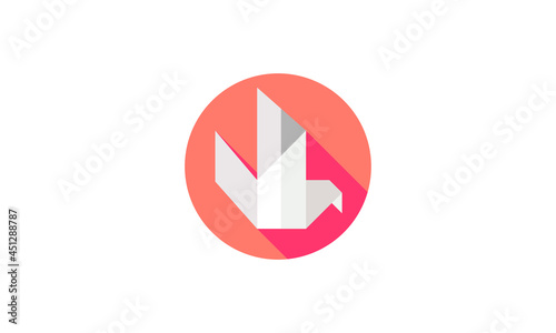 Free Download flying  bird icon symbol illustration shape element vector design - GFXLoad