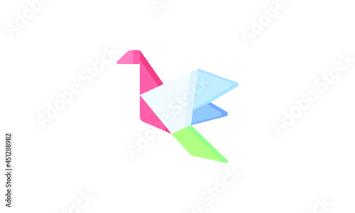 flying bird icon symbol illustration shape element vector design