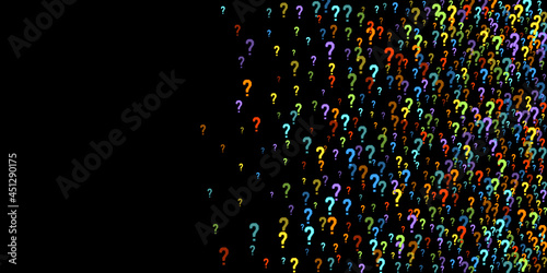 Question marks Quiz, doubt poll query public poll.
