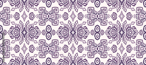 Abstract Ethnic Vector Seamless Pattern. Trendy boho tile. African textile design. Scandinavian ornament. Perfect for wallpaper, cloth, wrapping paper and other endless fill.