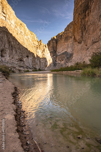 Rio Grande River Flows Through Boquilles Canyon